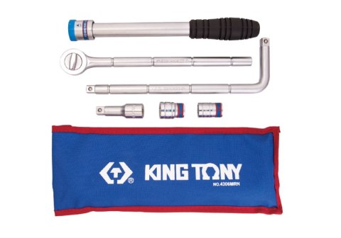 KOMPLET NARZĘDZI 1/2 6SZTUK. NASZDKI 6KĄTNY 17/19MM BLISTER KING TONY