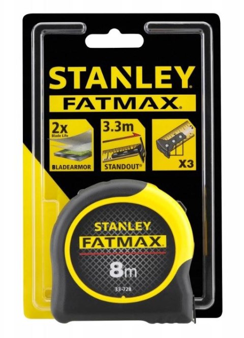 MIARA STALOWA FATMAX BLADEARMOR 8M*32MM OBUDOWA BI-MATER STANLEY