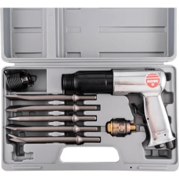 Młotek pneumatyczny długi - zestaw z dłutami 90mm SM-0304PSR; KBE2703416W Kobe