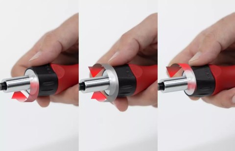 WKRĘTAK Z UCHWYTEM 1/4' Z GRZECHOTKĄ SOFTFINISH WIHA