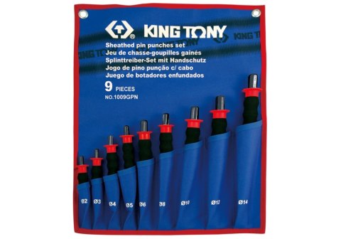 ZESTAW WYBIJAKÓW IGŁOWYCH Z UCHWYTEM 9CZ.2-14MM KING TONY