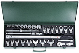 Zestaw klucz dynamometryczny 80-400 Nm z nasadkami w walizce metalowej 32 części 96502053 Stahlwille