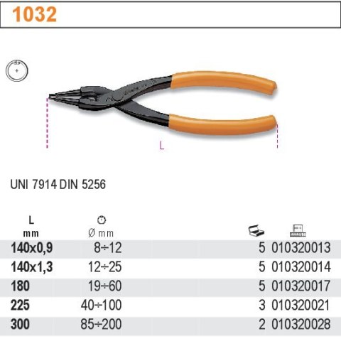 SZCZYPCE DO PIERŚC.WEWN.SEGERA 140X1,3MM, 1032/140X1.3 Beta SZCZYPCE DO PIERŚC.WEWN.SEGERA 140X1,3MM, 1032/140X1.3 Beta