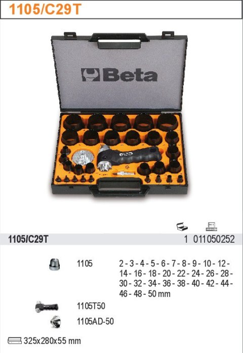 ZESTAW 29 SZT WYCINAKÓW W PUDEŁKU 1105/C29T Beta ZESTAW 29 SZT WYCINAKÓW W PUDEŁKU 1105/C29T Beta