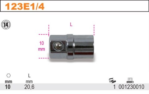 UCHWYT PRZEJŚC.K.WKRĘT.1/4"-KL.OCZK.10MM UCHWYT PRZEJŚC.K.WKRĘT.1/4"-KL.OCZK.10MM