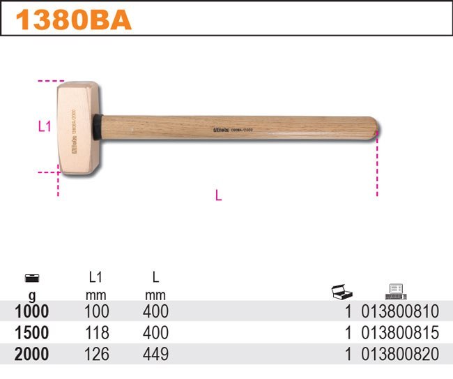 MŁOTEK 2-OBUCHOWY NIEISKRZĄCY 2000G MŁOTEK 2-OBUCHOWY NIEISKRZĄCY 2000G