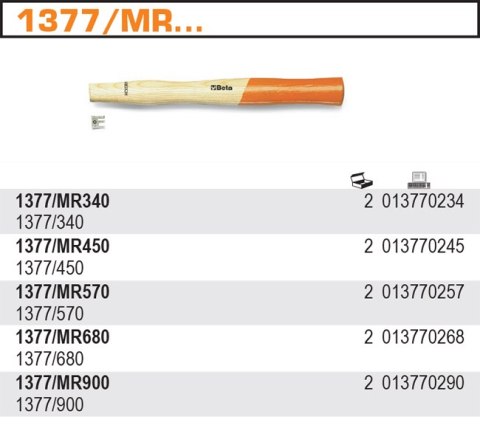 TRZONEK DO MŁOTKA 1377/680 TRZONEK DO MŁOTKA 1377/680