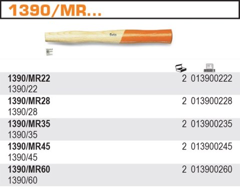TRZONEK DO MŁOTKA 1390/45 TRZONEK DO MŁOTKA 1390/45
