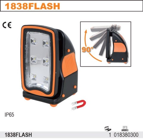 Lampa akumulatorowa LED 12V/230V 1838FLASH Beta