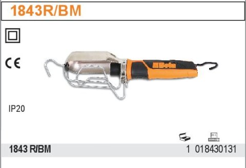 Lampa przenośna bez kabla 230V IP20 1843R/BM Beta Lampa przenośna bez kabla 230V IP20 1843R/BM Beta