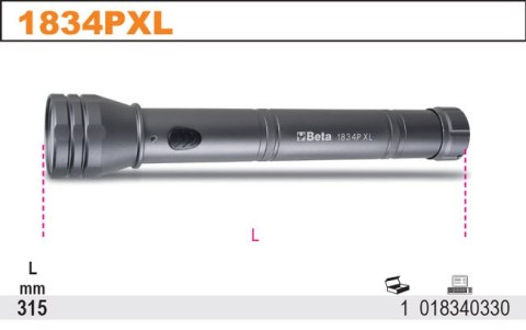 LATARKA LED 1350LM/450LM, 3XD, 1834PXL BETA LATARKA LED 1350LM/450LM, 3XD, 1834PXL BETA