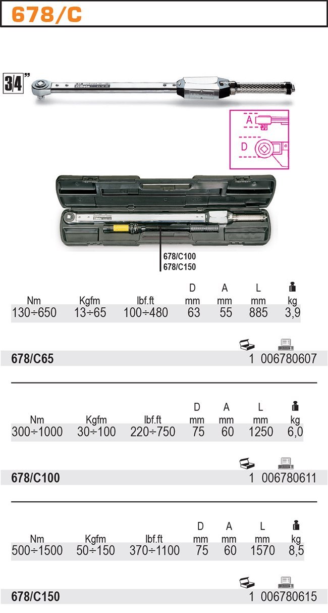 KLUCZ DYNAMOMETRYCZNY 678/150 W PUDEŁKU KLUCZ DYNAMOMETRYCZNY 678/150 W PUDEŁKU