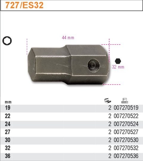KOŃCÓWKA WKRĘTAK.UDAR.6KĄT.Z ZABIER.30MM KOŃCÓWKA WKRĘTAK.UDAR.6KĄT.Z ZABIER.30MM