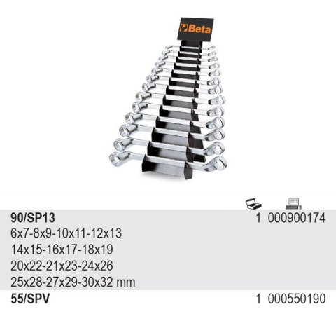 KPL.KLUCZY OCZKOWYCH ODSADZ. 6-32MM 13SZ KPL.KLUCZY OCZKOWYCH ODSADZ. 6-32MM 13SZ
