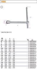 KLUCZ NASADOWY TYPU T 17MM