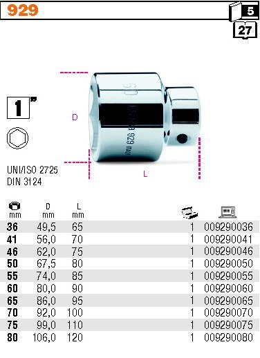 NASADKA 1" 50MM NASADKA 1" 50MM
