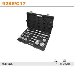 Zestaw nasadek 3/4" z akcesoriami w pudełku 928E/C17 Beta