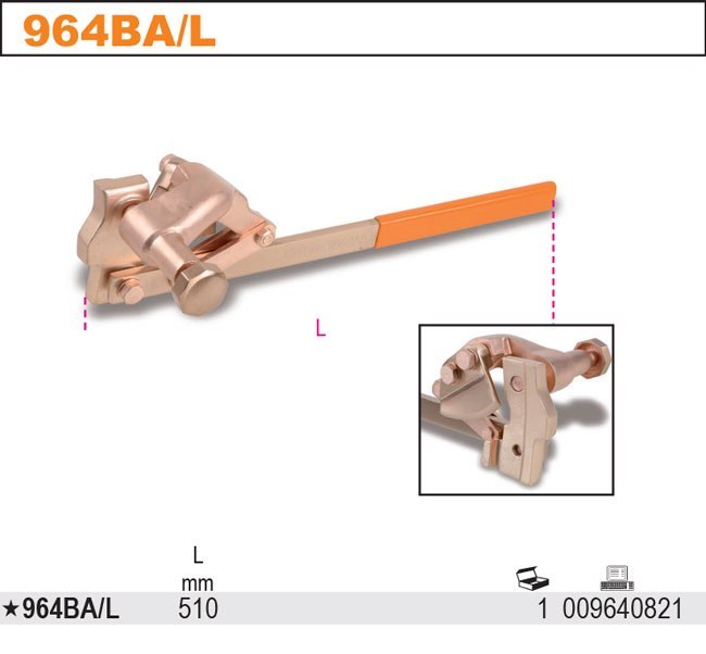 KLUCZ DO KORKÓW BECZEK NIEISKRZĄCY 510MM KLUCZ DO KORKÓW BECZEK NIEISKRZĄCY 510MM