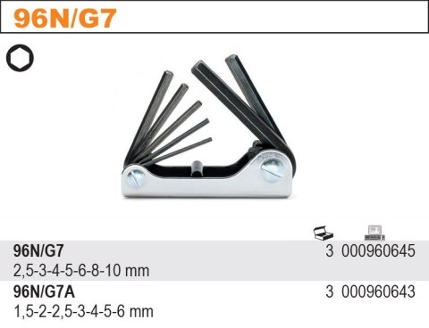KPL.KLUCZY TRZPIENIOWYCH 2,5-10MM 7SZT KPL.KLUCZY TRZPIENIOWYCH 2,5-10MM 7SZT