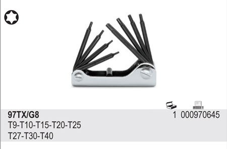 KPL.KLUCZY TRZPIE.TORX T9-T40 8SZT KPL.KLUCZY TRZPIE.TORX T9-T40 8SZT