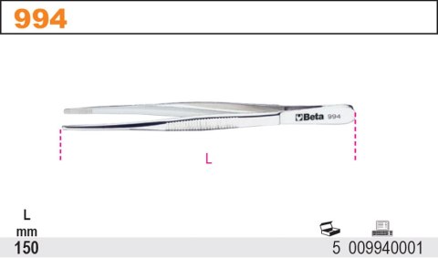PĘSETA PROSTA 150MM 994 BETA PĘSETA PROSTA 150MM 994 BETA
