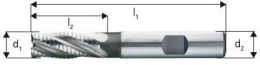 Frez zgrubno-wykańczający krótki DIN 844 HSSE NF 12,00 mm Forum