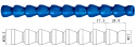 Przewód / Wąż do chłodziwa 3/8" - 2x 14,5 cm, system 3/8", 83031 JETON