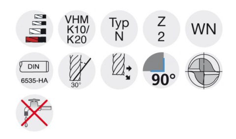 Frez trzpieniowy pełnowęglikowy długi WN VHM TiAlN Z2 8,0 mm Forum Frez trzpieniowy pełnowęglikowy długi WN VHM TiAlN Z2 8,0 mm Forum