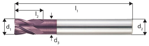 Frez torusowy, pełnowęglikowy, VHM, bardzo krótki do ciężkiej obróbki Z4 10,0mm Forum Frez torusowy, pełnowęglikowy, VHM, bardzo krótki do ciężkiej obróbki Z4 10,0mm Forum