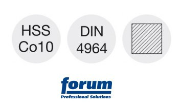 Półfabrykat do noży tokarskich, DIN 4964, HSSE, kształt B, czworokąt 10x10x125mm 42 15841 049 Forum Półfabrykat do noży tokarskich, DIN 4964, HSSE, kształt B, czworokąt 10x10x125mm 42 15841 049 Forum