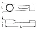 Klucz oczkowy jednostronny 110mm do pobijania 42050110 Stahlwille Klucz oczkowy jednostronny 110mm do pobijania 42050110 Stahlwille