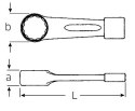 Klucz oczkowy jednostronny 145mm do pobijania 42050145 Stahlwille Klucz oczkowy jednostronny 145mm do pobijania 42050145 Stahlwille