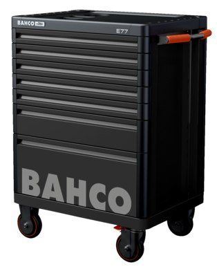 Wózek narzędziowy 7-szufladowy czarny + 166szt. narzędzi 1477K7BKFF14SD Bahco
