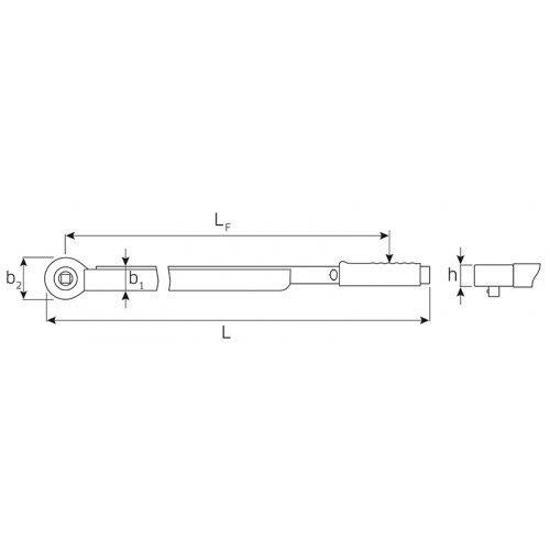 Klucz dynamometryczny 200-1000Nm (150-725 ft.lb) z grzechotką 3/4" 721NF/100 96502001 Stahlwille