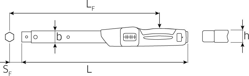 Klucz dynamometryczny MANOSKOP® 730 FIX 20-100Nm (15-75 ft.lb) 9x12mm z blokadą FIX w skrzynce 96503010 Stahlwille
