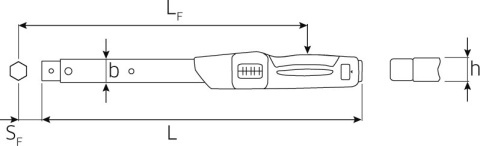 Klucz dynamometryczny MANOSKOP® 730 FIX 130-650Nm (100-480 ft.lb), 14x18mm z blokadą FIX w skrzynce 96503065 Stahlwille