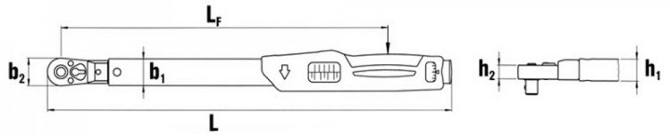 Klucz dynamometryczny elektroniczno-mechaniczny 100-1000Nm (74-750 ft·lb) z grzechotką wtykową 3/4" 96501800 Stahlwille