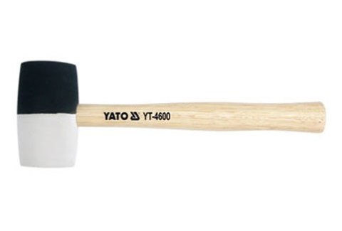 Młotek gumowy z drewnianym trzonkiem 580g YT-4603 YATO