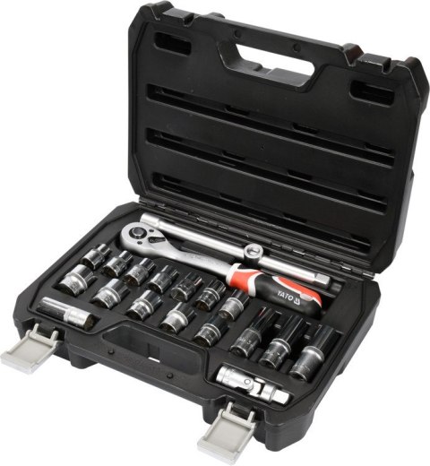 ZESTAW KLUCZY NASADOWYCH 1/2" 20-CZĘŚCIOWY ZESTAW KLUCZY NASADOWYCH 1/2" 20-CZĘŚCIOWY