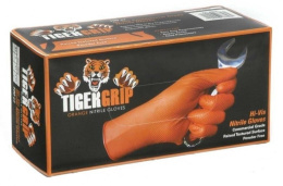 Rękawice nitrylowe, pud. pomarańczowe XL, 55/60/ORANGE/XL TIGER GRIP 90szt.
