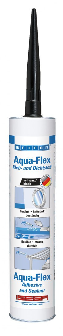 Środek klejący i uszczelniający Aqua-Flex czarny 310ml 13701310 WEICON