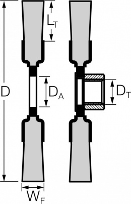 Szczotka tarczowa pleciona RGB z gwintem M14x2; POS RBG 11512/M14 INOX 0,35; 1 szt.; PFERD