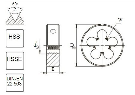 Narzynka DIN 22568 M 25 x 1 6g HSS 800 - N1-121001-0253 FANAR Narzynka DIN 22568 M 25 x 1 6g HSS 800 - N1-121001-0253 FANAR