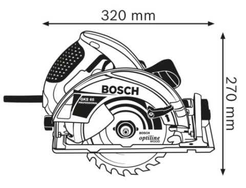 PILARKA TARCZOWA GKS 65 1600W 0601667001 BOSCH PILARKA TARCZOWA GKS 65 1600W 0601667001 BOSCH