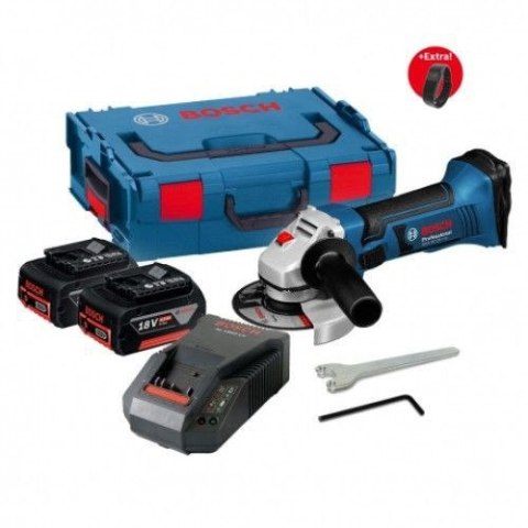 SZLIFIERKA KĄTOWA AKUM. GWS 18-125V-LI 2x4.0AH + OP.FITNESS 0615990K3W BOSCH SZLIFIERKA KĄTOWA AKUM. GWS 18-125V-LI 2x4.0AH + OP.FITNESS 0615990K3W BOSCH