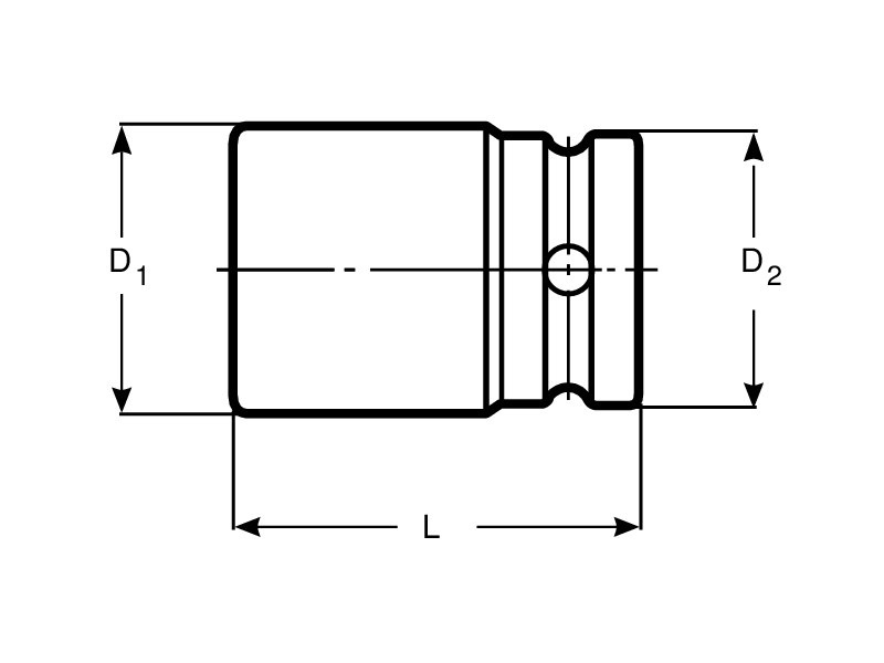 Nasadka udarowa wydłużona 1.1/2" calowa K9806Z-2.1/4 BAHCO Nasadka udarowa wydłużona 1.1/2" calowa K9806Z-2.1/4 BAHCO