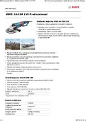 SZLIFIERKA KĄTOWA 230MM GWS 24-230 LVI 2400W 0601893F00 BOSCH SZLIFIERKA KĄTOWA 230MM GWS 24-230 LVI 2400W 0601893F00 BOSCH
