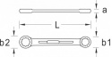 Klucz oczkowy dwustronny prosty, Profil-UD, 16x17 mm 6054680 GEDORE