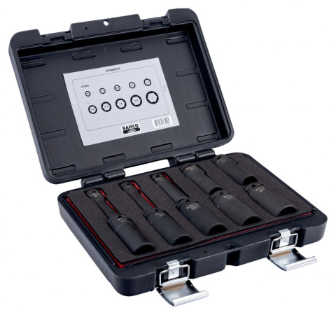 Zestaw nasadek udarowych wydłużonych 1/2" K7806Z/10 BAHCO Zestaw nasadek udarowych wydłużonych 1/2" K7806Z/10 BAHCO