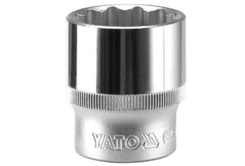 NASADKA KRÓTKA 12-KĄTNA CHROMOWANA 1/2'' 30MM YT-1291 YATO